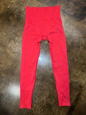 Red Kids High-Waist Leggings